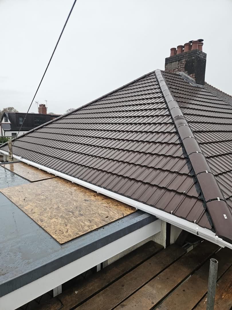 New gutter installation