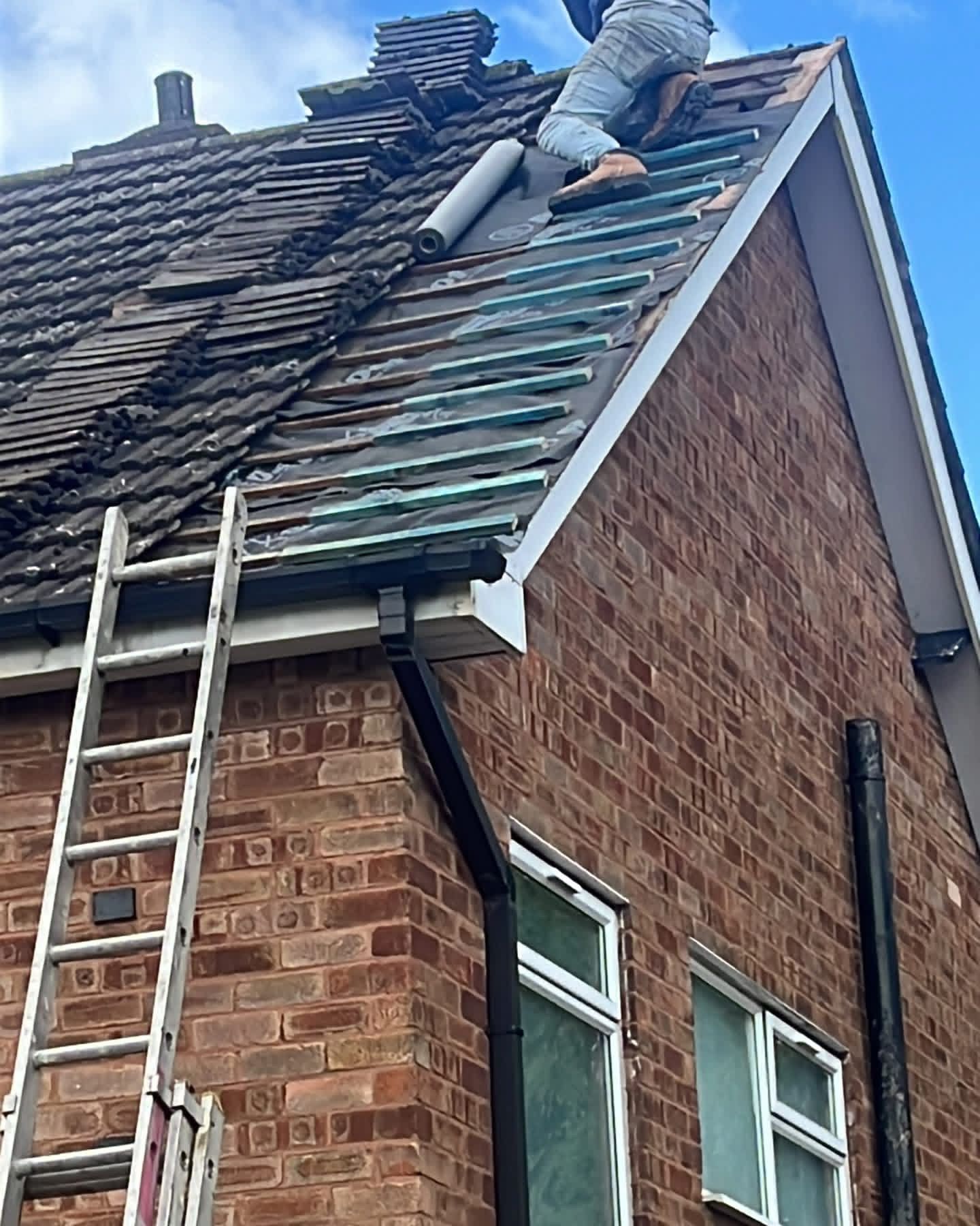 Residential roof renovation